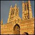 The magnificent west front of Lincoln cathedral